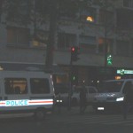 Unica imagine luată înainte de a fi interpelat de un poliţist francez. Erau vreo 8 autobuse cu poliţişti speciali